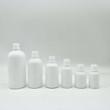 White essential oil glass bottle DIN18