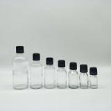 Clear essential oil glass dropper bottles
