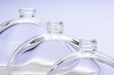 Flat shape perfume glass bottles