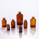Amber molded injection glass vials