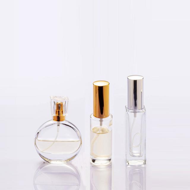 Perfume glass bottles with spray pump 10 / 30 / 50 / 100 ml