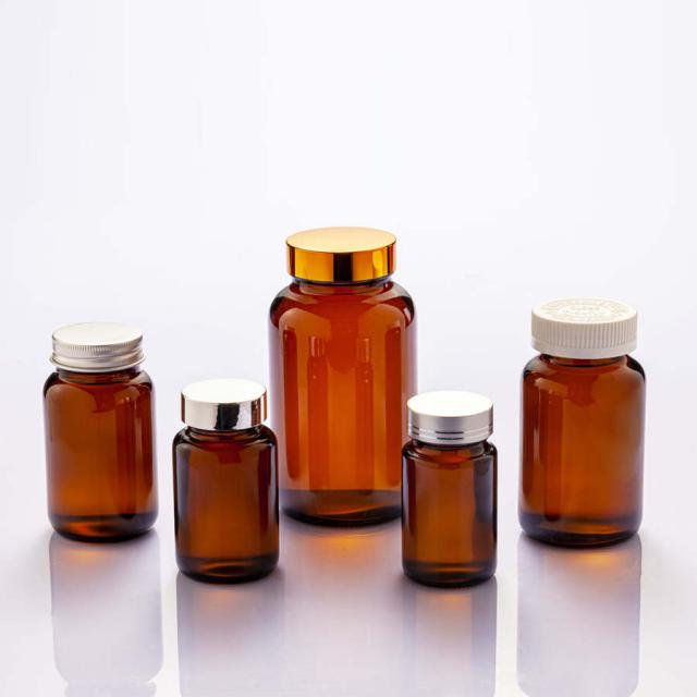 Wide-mouth glass bottles for pills and tablets — 2