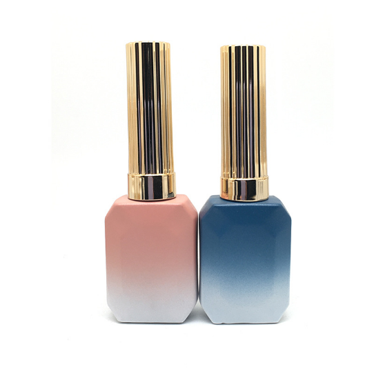 Customized black white pink nail polish bottl 12 ml