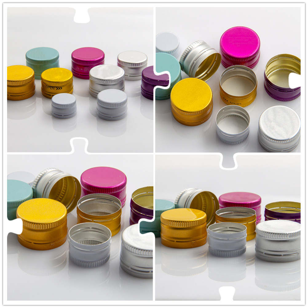 ROPP aluminum caps for glass bottles 18 / 20 / 22 / 25 / 28 mm