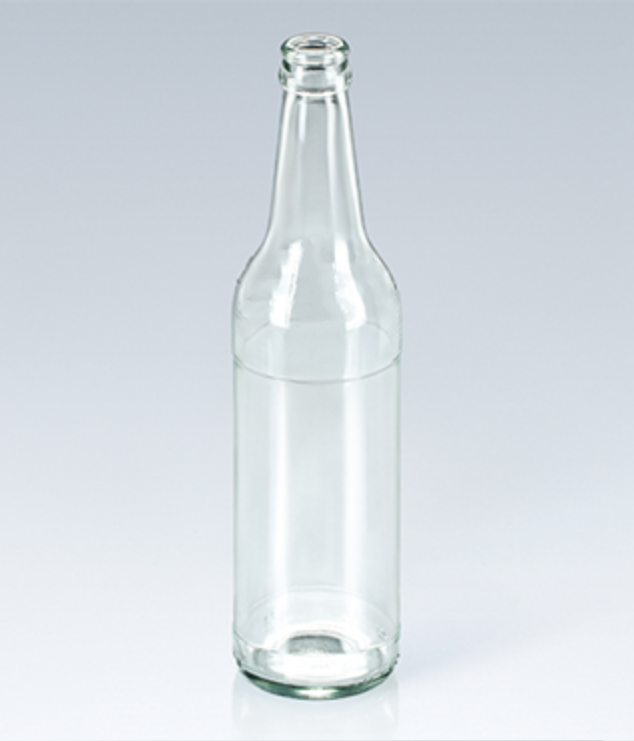 Clear beer glass bottle 500 ml