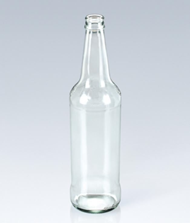 Clear beer glass bottle 620 ml