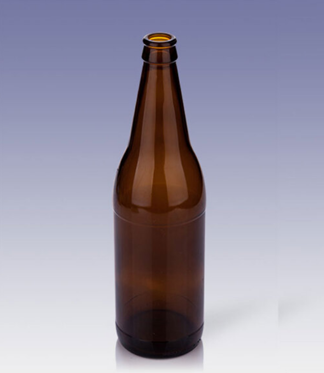 Clear beer glass bottle 660 ml
