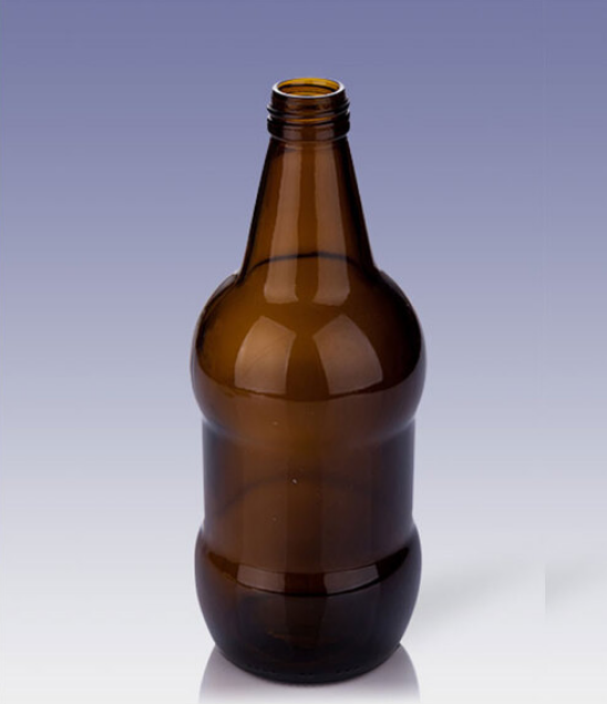 Amber beer glass bottle screw mouth 500 ml