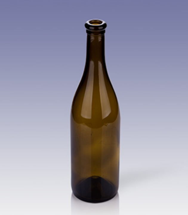 Brown glass wine bottles (Burgundy) 750 ml