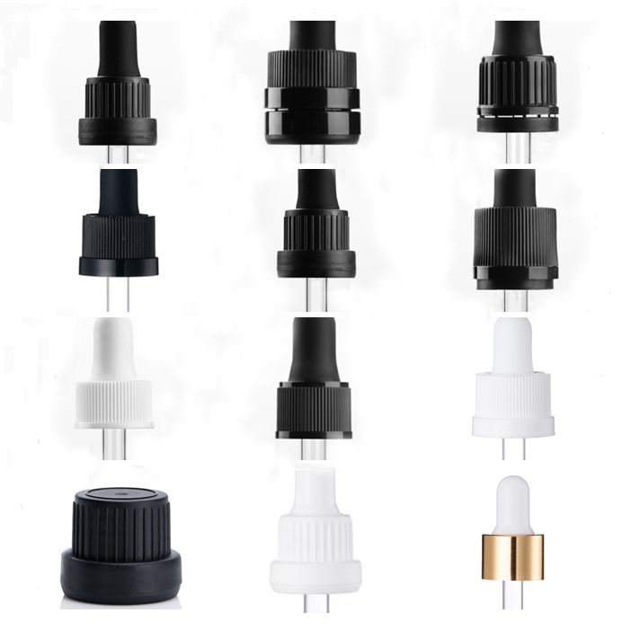 18/410 dropper caps for essential oil glass bottle 18/410