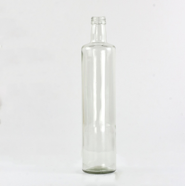 Round clear olive oil glass bottle 750 ml