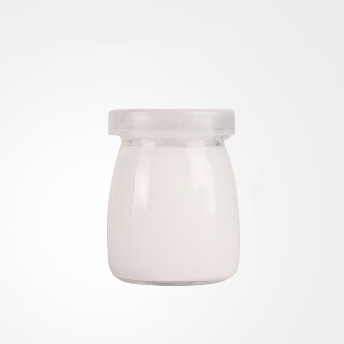 Clear pudding glass jar 100 ml