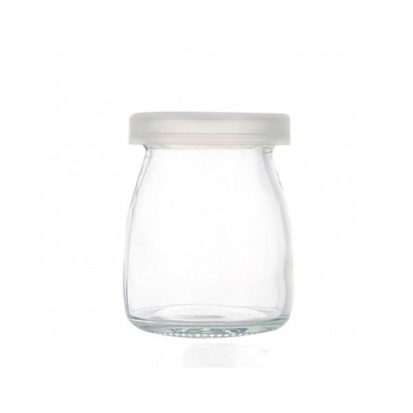Clear pudding glass jar 150 ml