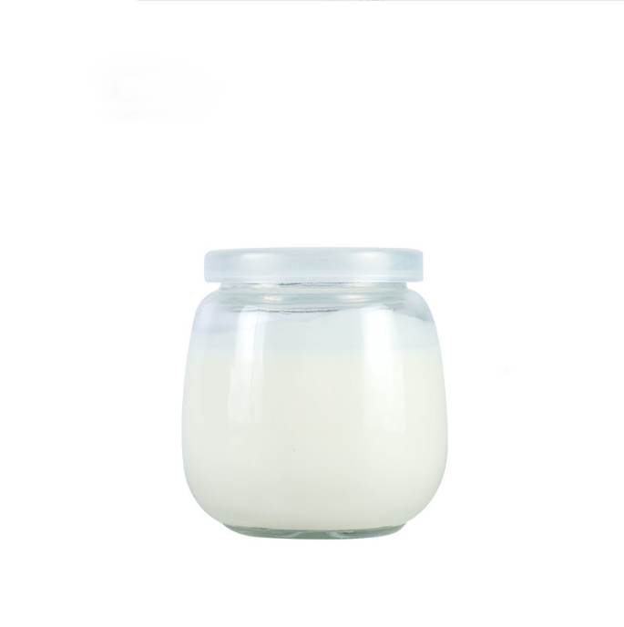 Clear pudding glass jar 300 ml