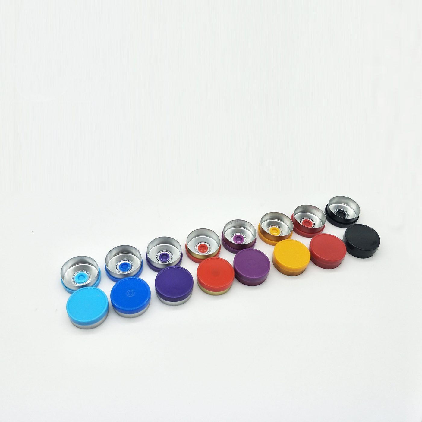 Bright-surface flip-off cap 20 mm