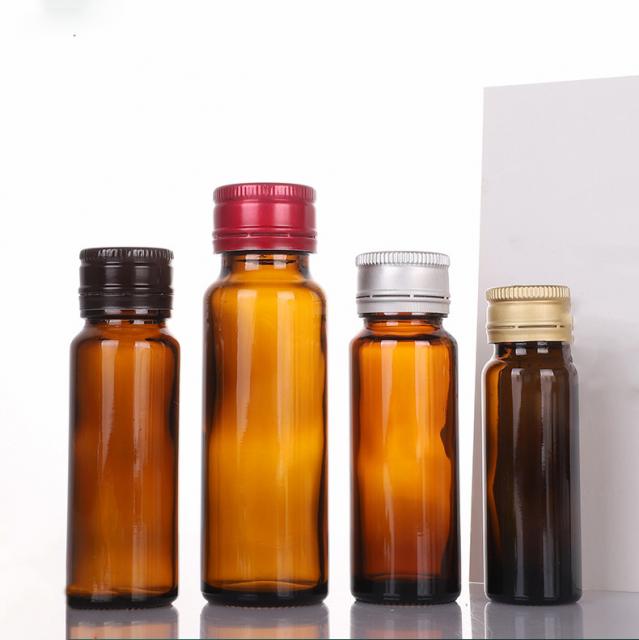 Amber syrup glass bottles 20 / 30 / 50 / 100 ml
