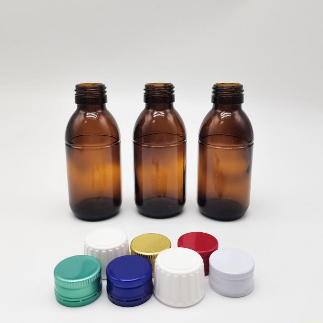 Amber cough syrup bottle 125 ml