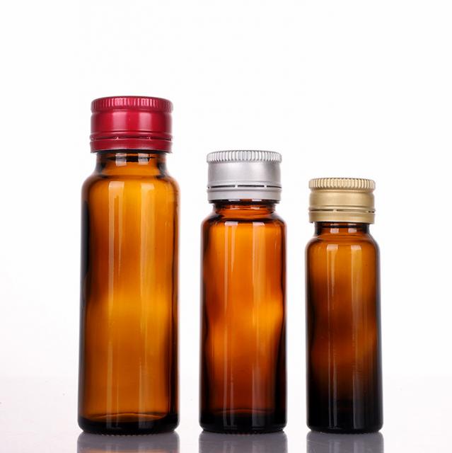 Amber syrup bottle with ROPP aluminum cap — 2