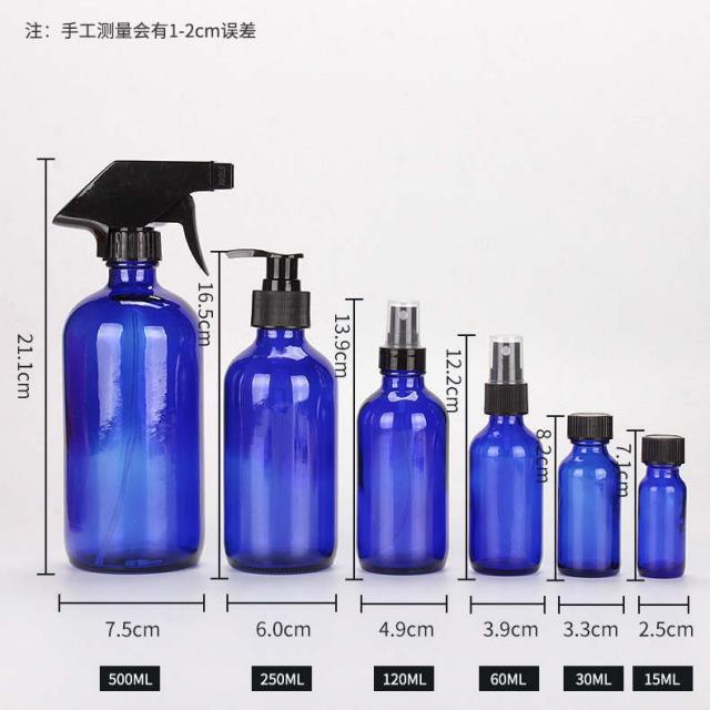 Boston round glass bottles — 9