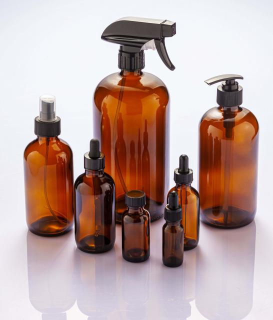 Boston round glass bottles — 2