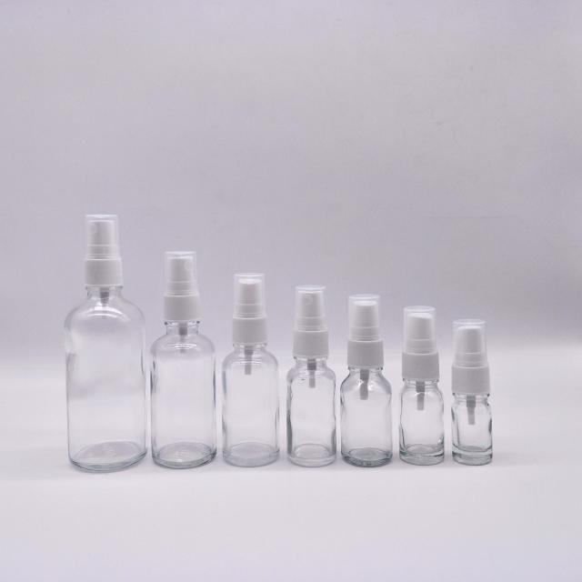 Clear essential oil glass dropper bottles — 2