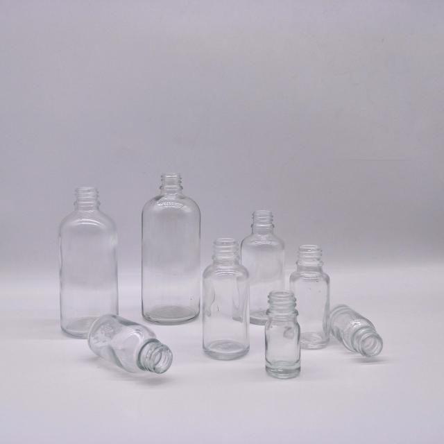 Clear essential oil glass dropper bottles — 4