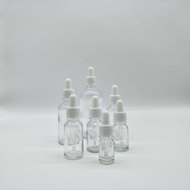 Clear essential oil glass dropper bottles — 7
