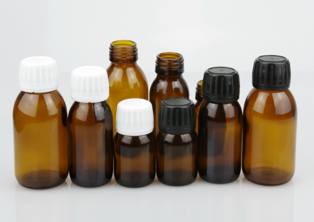 Clear syrup glass bottle — 4