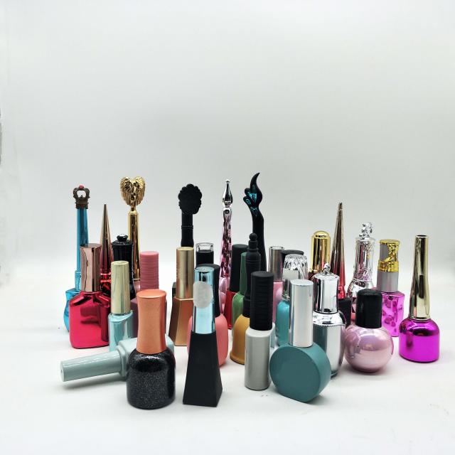 Customized nail polish glass bottles with brush 5 / 8 / 10 / 15 ml
