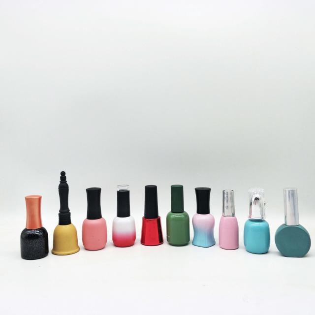 Customized nail polish glass bottles with brush — 2