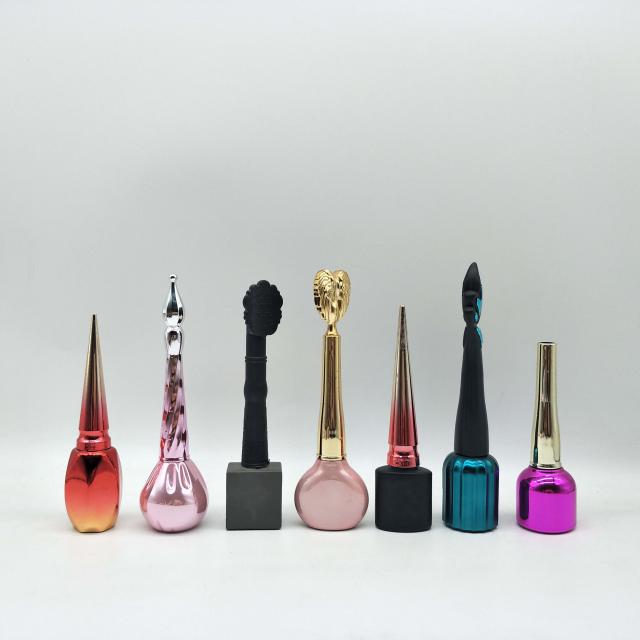 Customized nail polish glass bottles with brush — 4