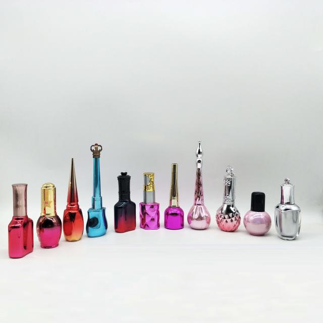 Customized nail polish glass bottles with brush — 5