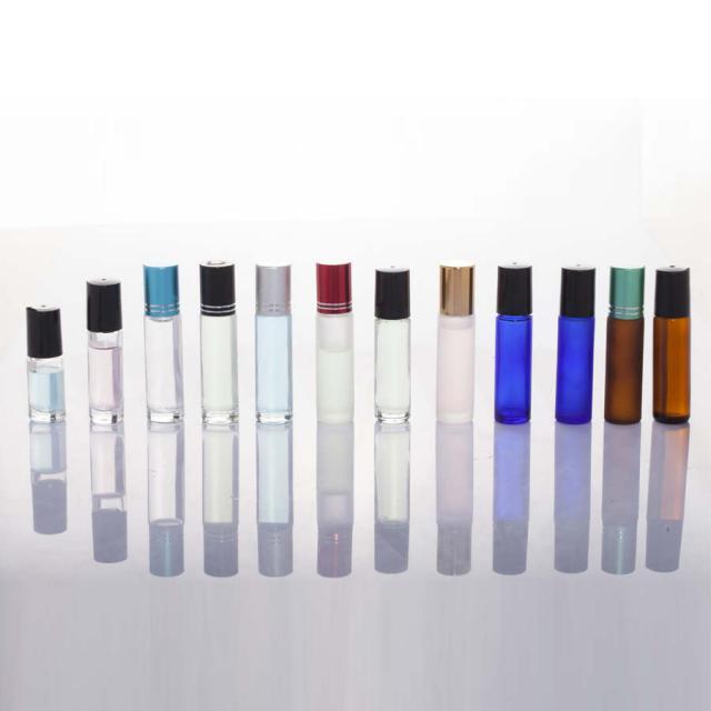 Roll-on glass bottles for essential oil and perfume 5 / 8 / 10 ml