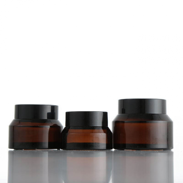 Amber oblique shoulder cream jar 15 / 30 / 50 ml