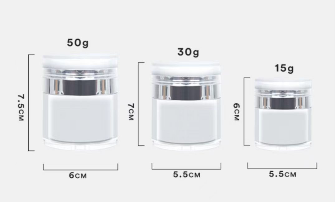 Airless cosmetic jars 15 / 30 / 50 g