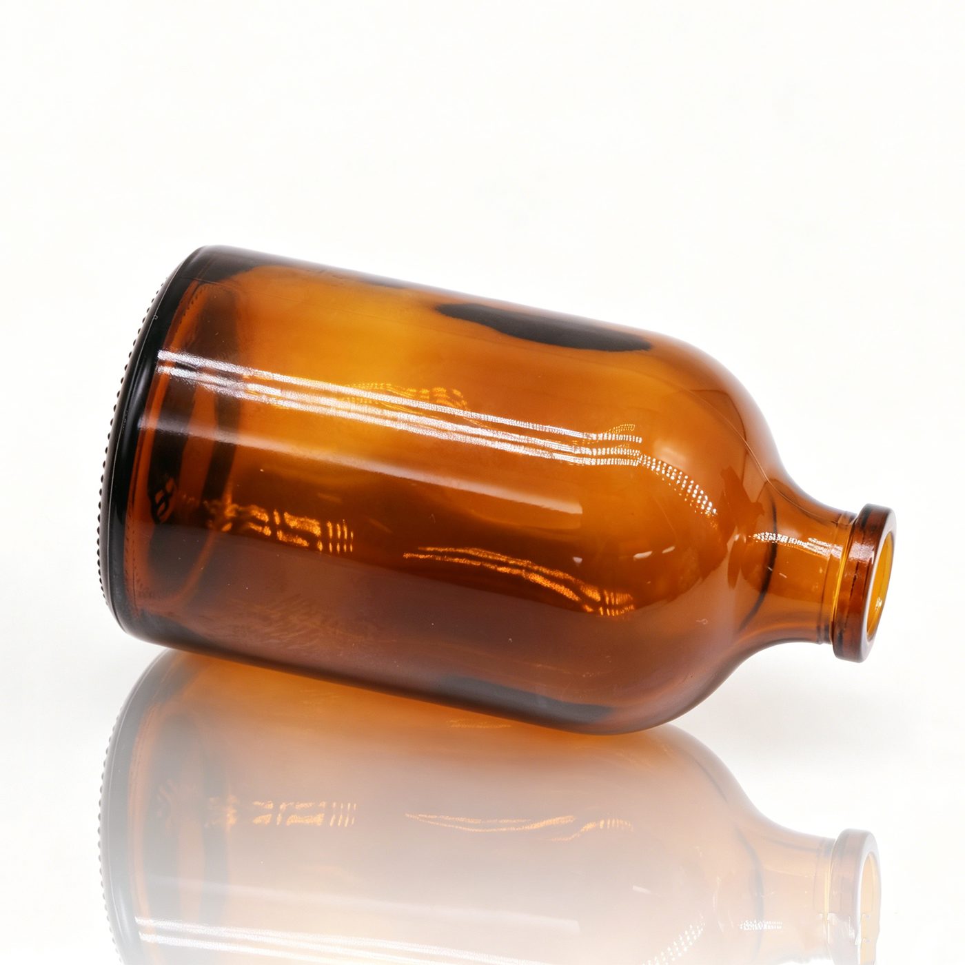 Amber moulded pharmaceutical bottle 100 ml