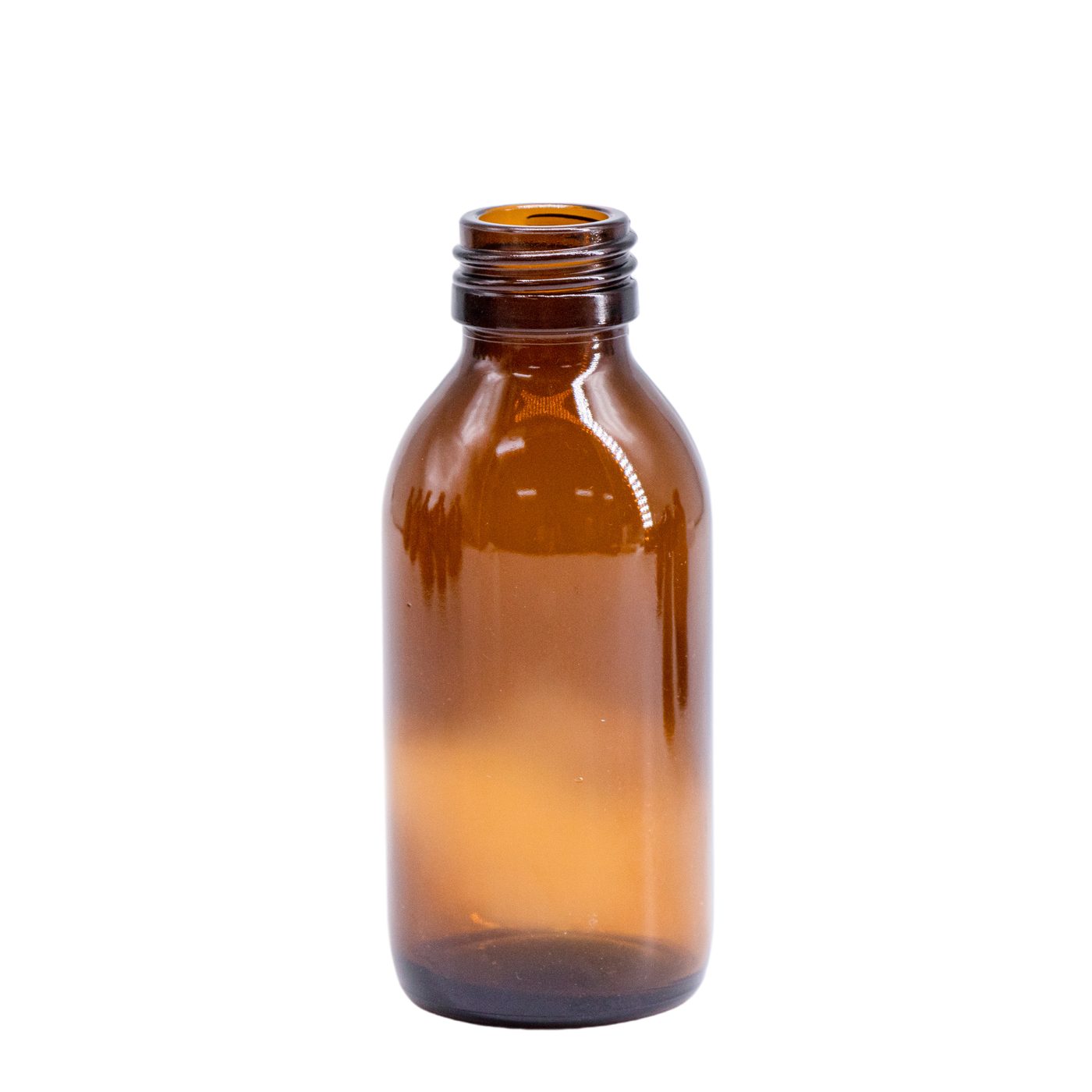 Amber syrup bottle — 4