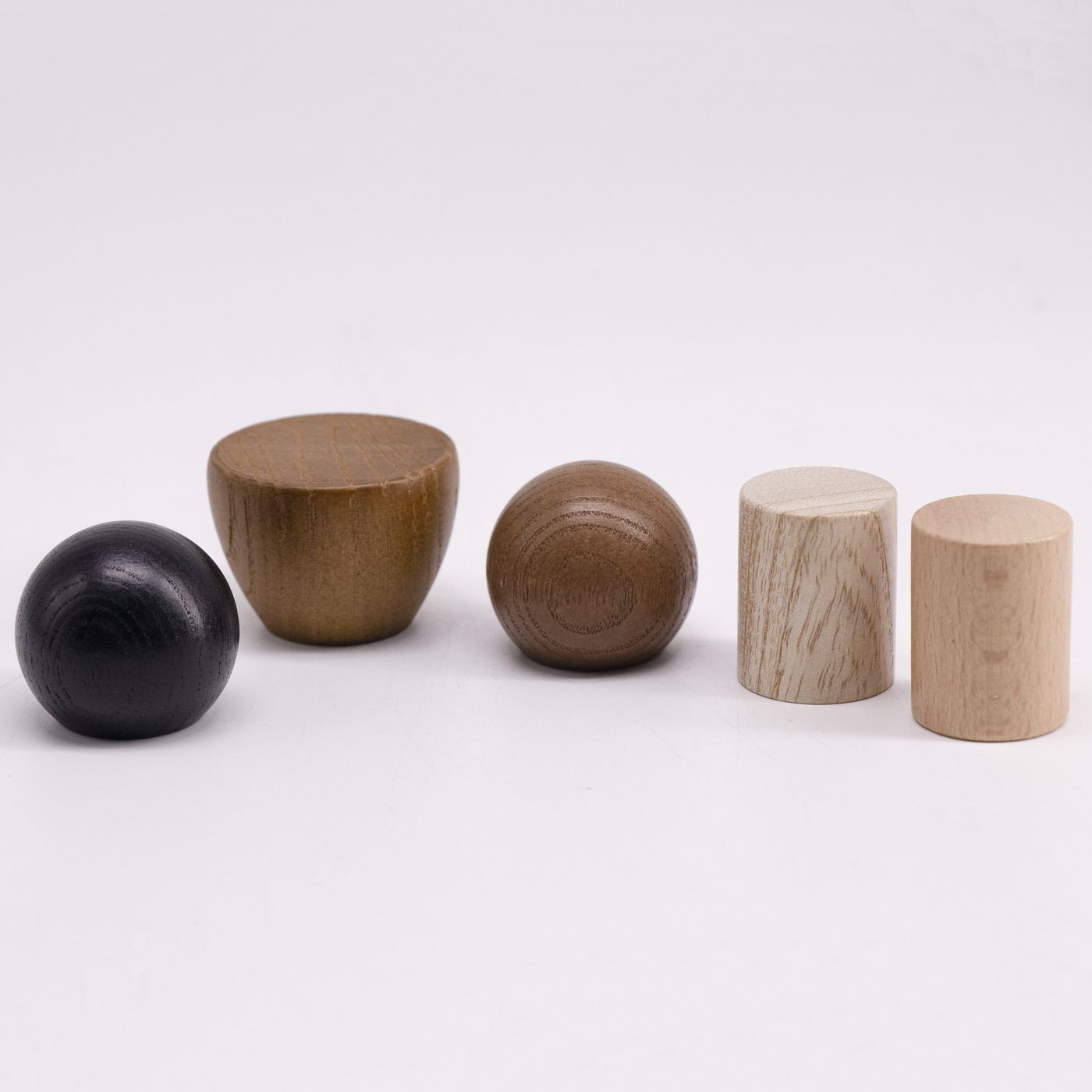 Bamboo and dark-wood caps — 5