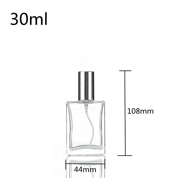 Flat rectangular perfume bottle 30 ml