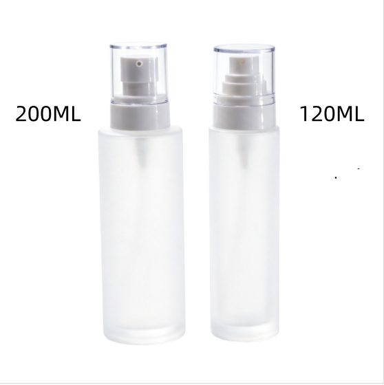 Frosted lotion bottle with pump — 2