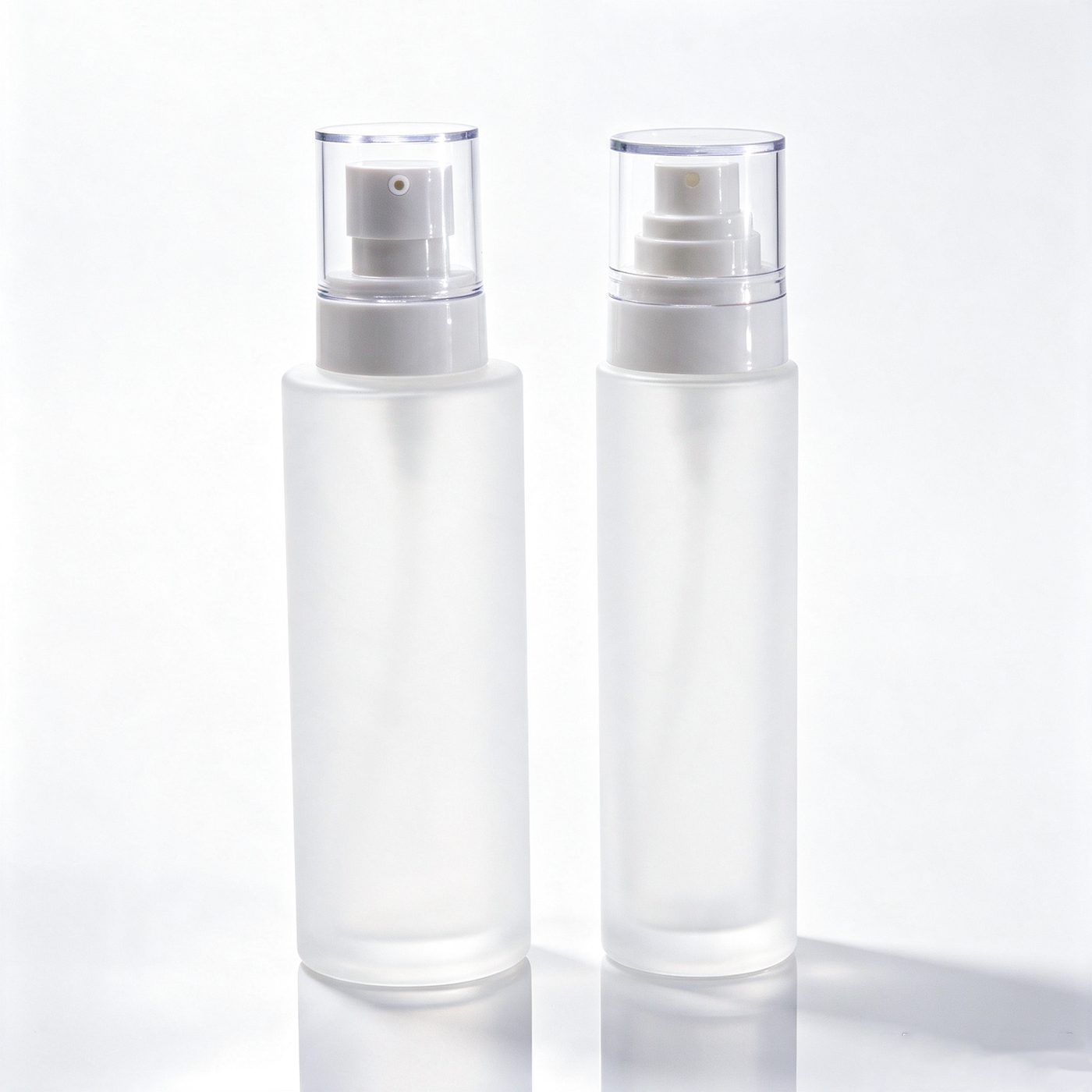 Frosted lotion bottle with pump — 4