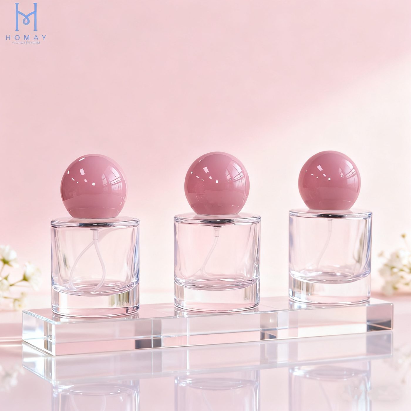 Perfume bottle with sphere cap 30 ml