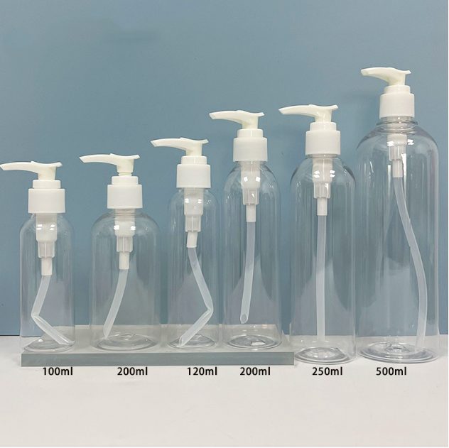 PET lotion bottles with pump 100 / 120 / 200 / 250 / 500 ml
