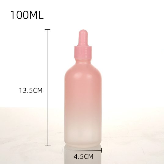 Pink gradient essential oil bottle set — 2