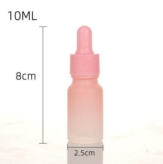 Pink gradient essential oil bottle set — 3