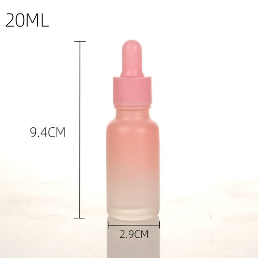 Pink gradient essential oil bottle set — 4